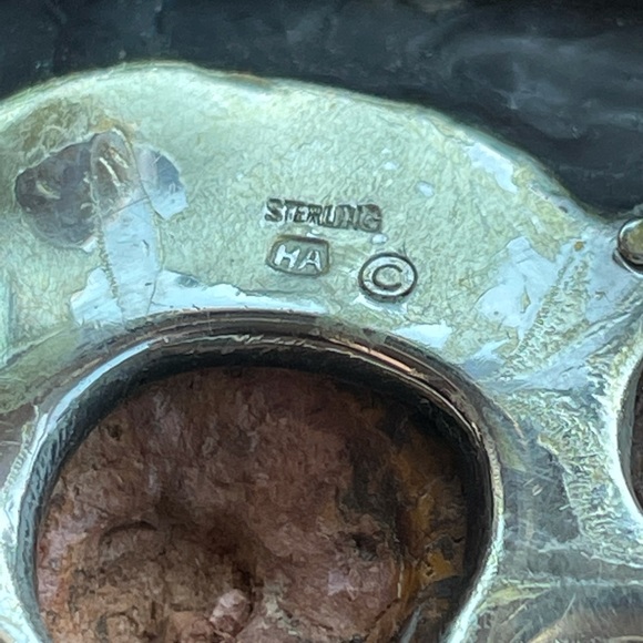 Prehistoric Fossil over Sterling Silver - Picture 4 of 10